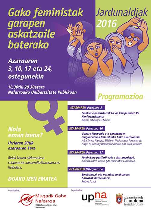 Jardunaldiak - Gako feministak garapen askatzaile baterako