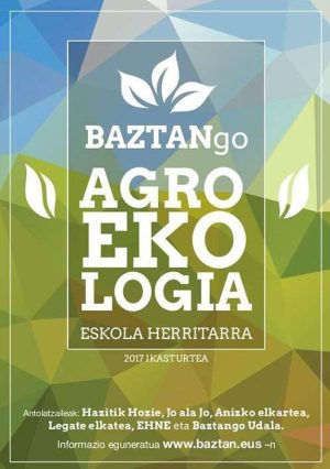 Cursos 2017 de Baztango Agroekologia Eskola Herritarra