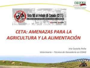 TLCri buruzko jardunaldia (Merkataritza Askeko Ituna) UE-CANADA (CETA)