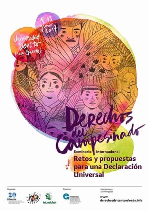 12-13 junio 2017 | Seminario Internacional: «Derechos del Campesinado»
