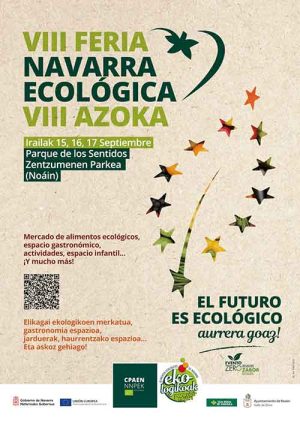 VIII Feria Navarra Ecológica, del 15 al 17 de septiembre en Noain