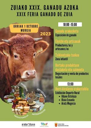 La XXIX Feria de Ganado de Zuia, el 1 de octubre