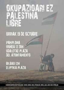 Okupazioari ez, Palestina libre!
