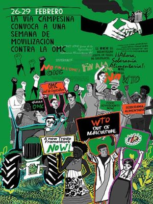 La Vía Campesina convoca una Semana de Movilización contra la OMC