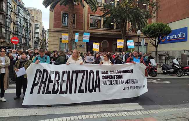 Sindicatos vascos ven un fracaso del sistema de prevención la repetición de patrones en los accidentes laborales