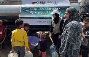 UAWC ha comenzado a repartir agua en Rafah gracias a la aportación recogida por Gernika-Palestina